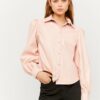 Pink faux leather shirt TALLY WEiJL