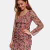 Pink floral sheath dress TOP SECRET - Women
