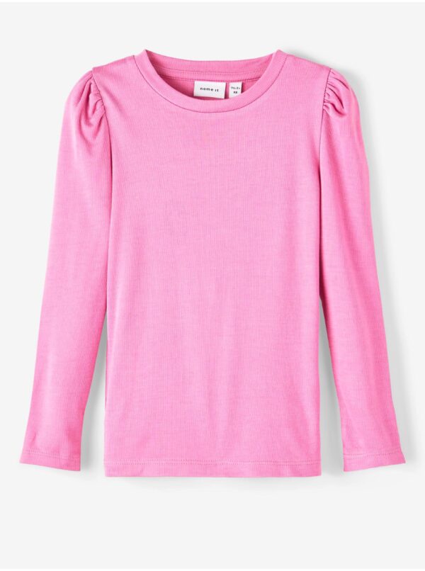 Pink girl's long-sleeved T-shirt name it Lilde - Girls