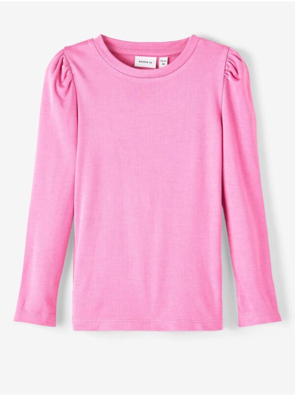 Pink girl's long-sleeved T-shirt name it Lilde - Girls