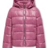 Pink girls' quilted jacket ONLY Wemmy - Girls