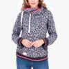 Pink-grey Womens Patterned Hoodie Brakeburn - Women