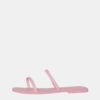 Pink leather slippers VERO MODA Dea - Women's