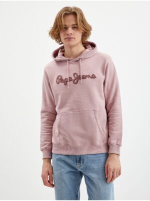 Pink men's hoodie Pepe Jeans Ryan - Men's