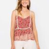 Pink patterned top CAMAIEU - Women