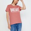 Pink women's T-shirt Diesel Sily-Ecologo - Women