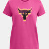 Pink women's T-shirt Under Armour Project Rock W Underground Core