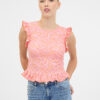Pink women's T-shirt with short sleeves ORSAY - Women's
