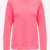 Pink women's basic sweater ONLY Bella - Women