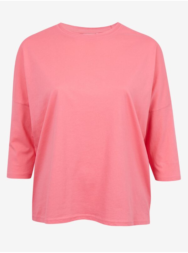 Pink women's basic t-shirt Fransa - Women's
