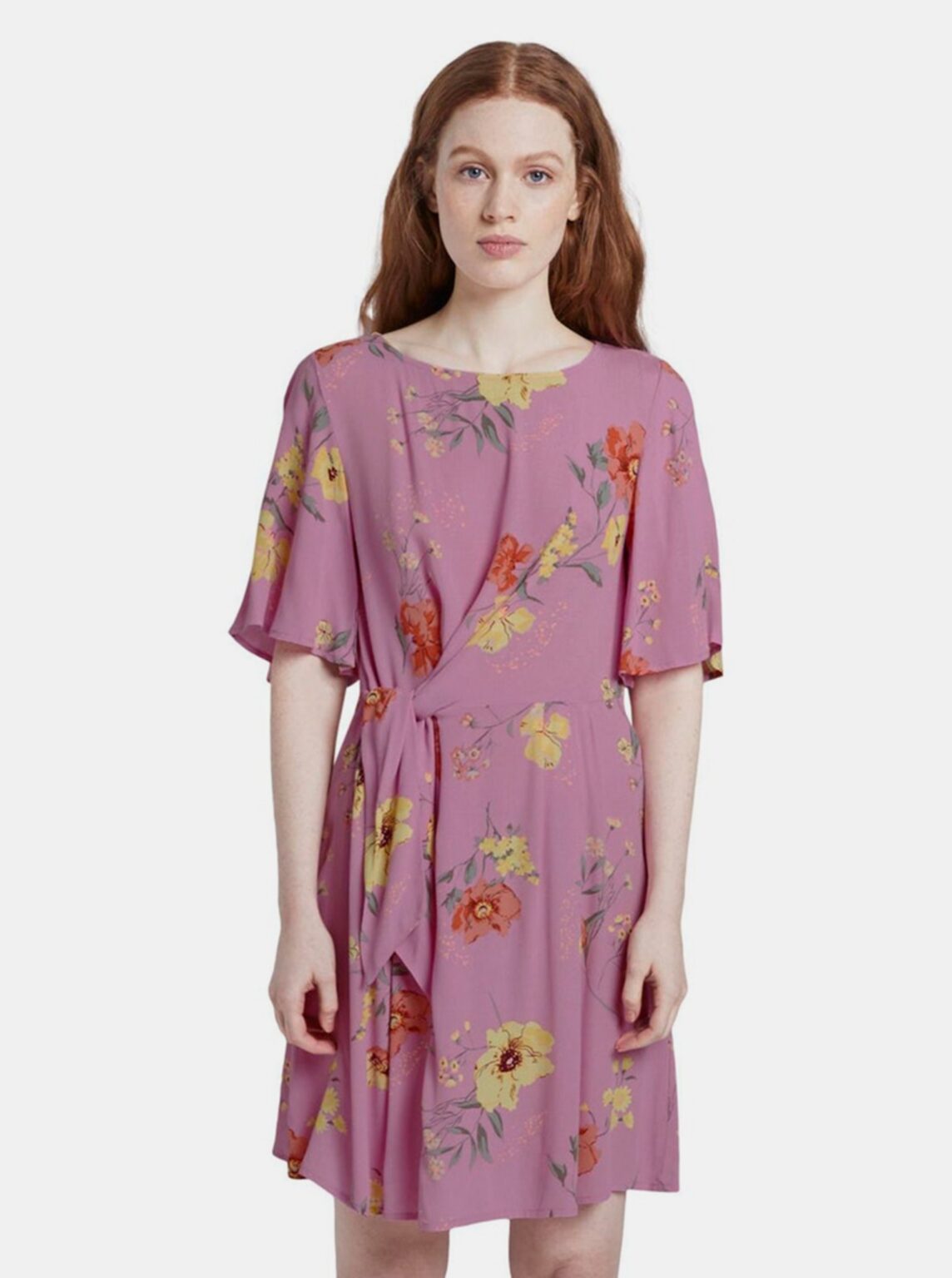 Pink women's floral dress Tom Tailor Denim - Women's