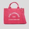 Pink women's handbag KARL LAGERFELD Rue St-Guillaume - Women's