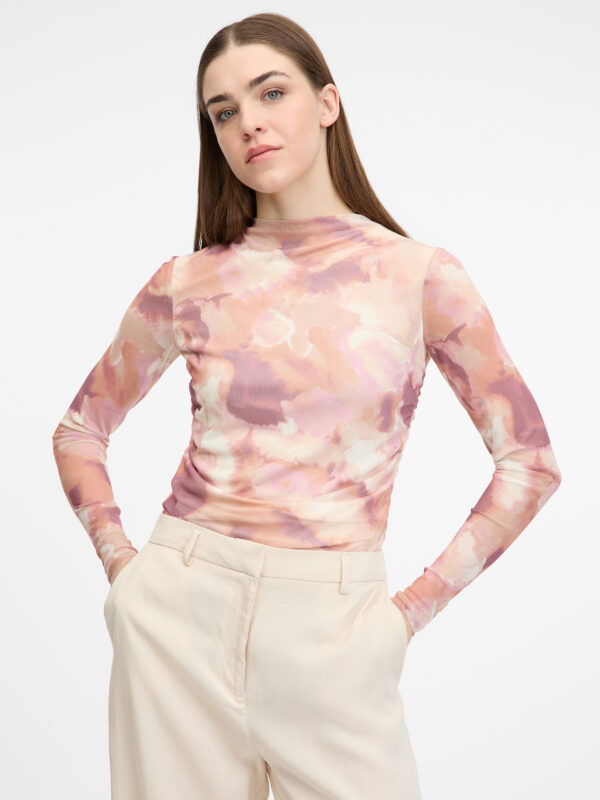 Pink women's long-sleeved T-shirt ORSAY - Women's