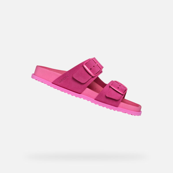 Pink women's slippers Geox Sandybett - Women's