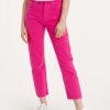 Pink women's straight fit jeans Replay Maijke - Women's