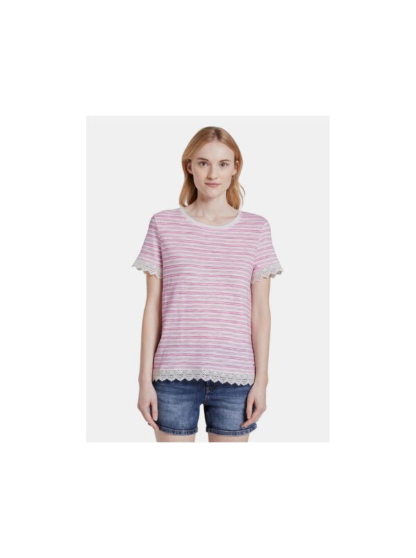 Pink women's striped t-shirt Tom Tailor Denim - Women