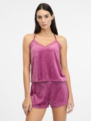 Pink women's suede pajama top ORSAY - Women's