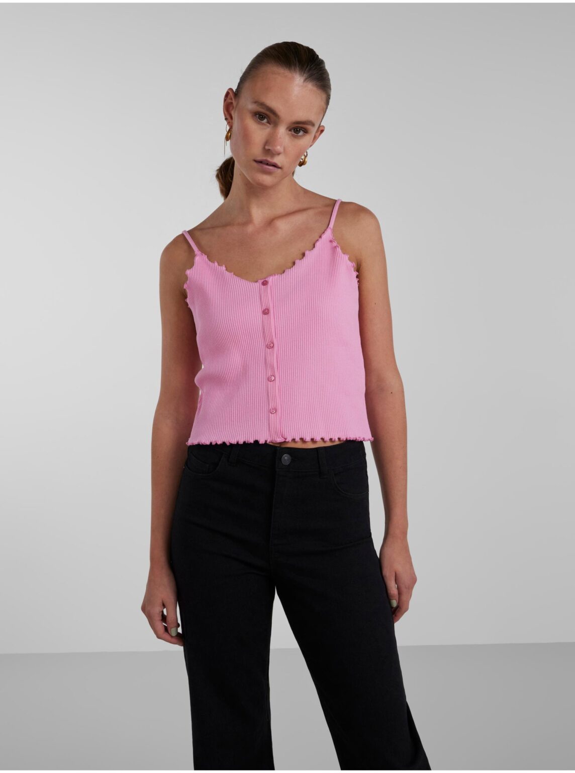 Pink women's tank top Pieces Nukisa - Women's