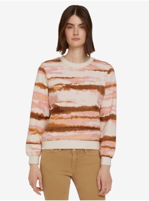 Pink women's tie-dye sweatshirt Tom Tailor Denim - Women's