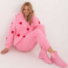 Pink women's tracksuit set