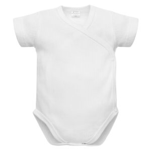 Pinokio Body Buttoned White Ribbed Lovely Day