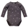 Pinokio Kids's Dreamer gombos longsleeve bodysuit grafit / minta