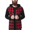 Plaid Shirt Flanell Sweat Sweat Sleeve Blk/Red/bl