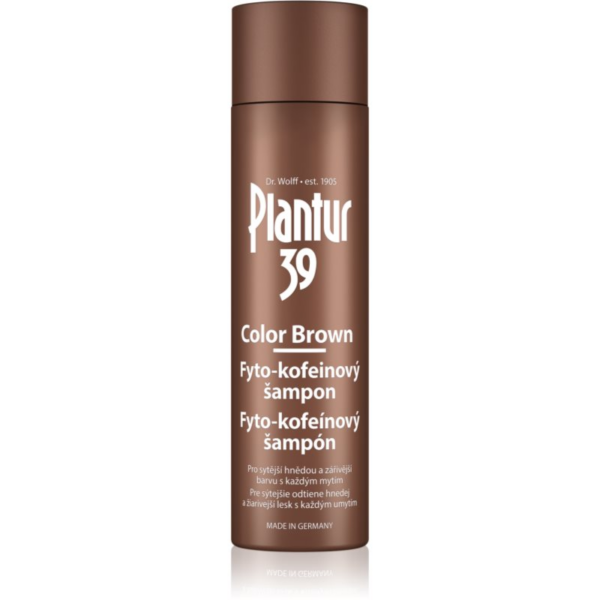 Plantur 39 Color Brown sampon koffein kivonattal a barna árnyalatú hajra 250 ml-Ár