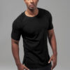 Pleat Raglan Tee Black