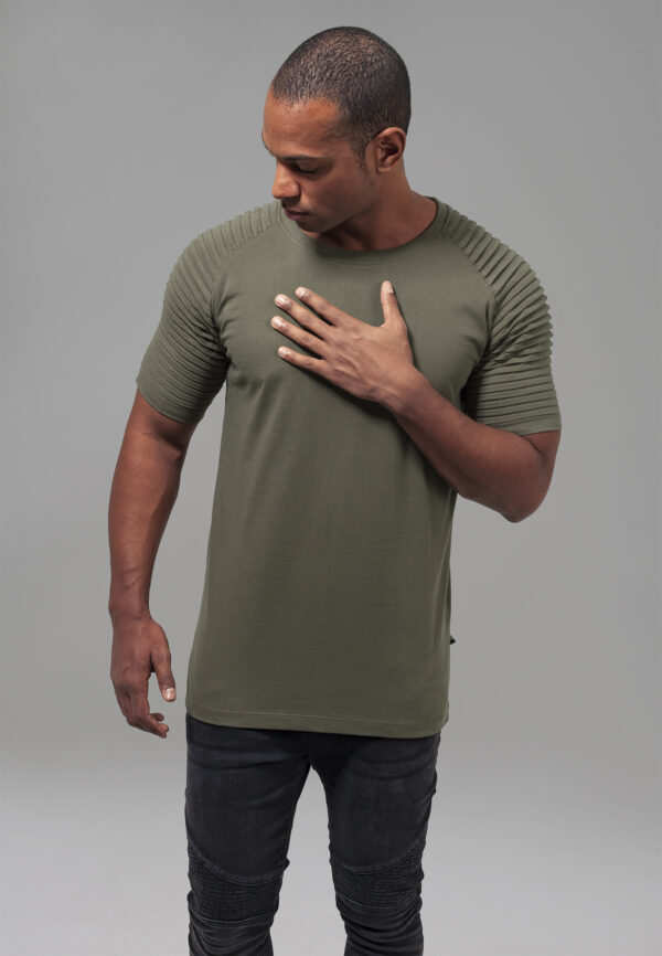 Pleat Raglan Tee Olive