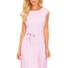 Pleated dress with Numoco binding