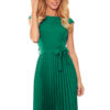 Pleated dress with Numoco binding