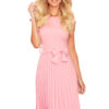 Pleated dress with Numoco binding