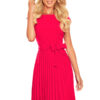Pleated dress with Numoco binding
