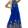 Pleated satin maxi dress Numoco