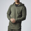 Pleated sleeves Terry Hoody olive