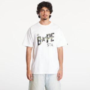 Póló A BATHING APE 1St Camo Bape Sta Short Sleeve Tee White/ Green XXXL-alacsony-ár