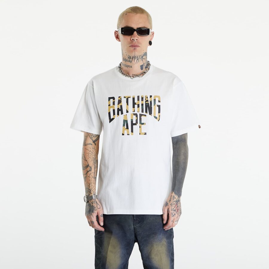 Póló A BATHING APE 1St Camo Nyc Logo Tee White XXL-alacsony-ár
