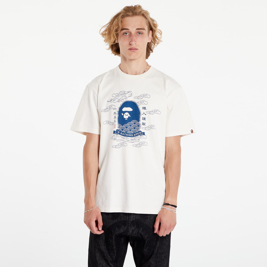 Póló A BATHING APE 31St Anniversary Japan Ape Head Tee Ivory XL-alacsony-ár