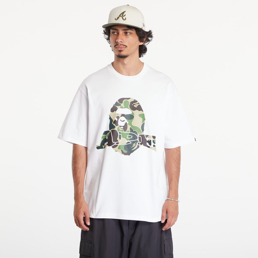 Póló A BATHING APE Abc Camo Ape Head Relaxed Fit Short Sleeve Tee White XXL-alacsony-ár