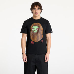 Póló A BATHING APE Bape Horror Mad Face UNISEX Tee Black S-alacsony-ár