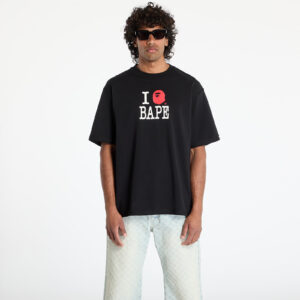 Póló A BATHING APE Bape Logo Inside Out Relaxed Fit Tee UNISEX Black S-alacsony-ár