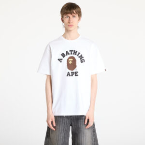 Póló A BATHING APE College Tee UNISEX White XL-alacsony-ár