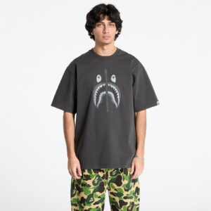 Póló A BATHING APE Garment Dye Shark Relaxed Fit Tee Black XL-alacsony-ár