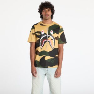 Póló A BATHING APE Giant 1St Camo Shark Tee UNISEX Yellow S-alacsony-ár