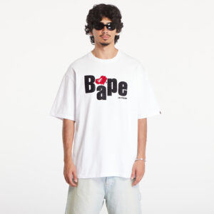 Póló A BATHING APE Heart Ape Head Relaxed Fit Short Sleeve Tee White XL-alacsony-ár