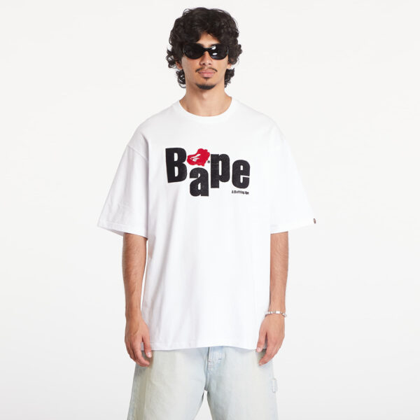 Póló A BATHING APE Heart Ape Head Relaxed Fit Short Sleeve Tee White XL-alacsony-ár