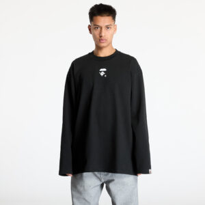 Póló A BATHING APE Long Sleeve Tee UNISEX Black XXL-alacsony-ár
