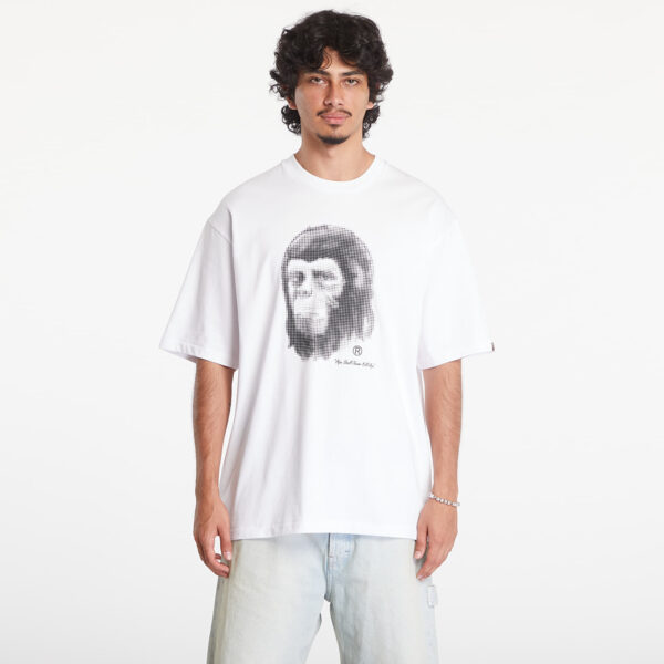 Póló A BATHING APE Pixel Comic Ape Head Relaxed Fit Short Sleeve Tee White XXL-alacsony-ár