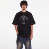 Póló A BATHING APE Rhinestone College Relaxed Fit Tee Black L-alacsony-ár